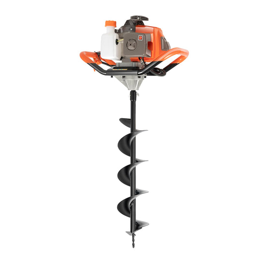 71CC 2-Stroke Gas Powered Earth Auger Post Hole Digger with 4"/6"/8" Drills, 3.13HP Hole Digging Machine Auger Spiral Drill Bit Borer Fence Ground Drill for Garden & Lawn Digging Planting Drilling