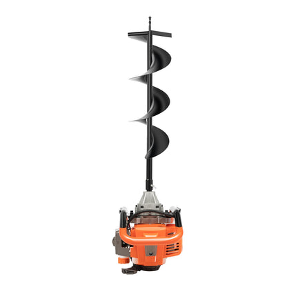 71CC 2-Stroke Gas Powered Earth Auger Post Hole Digger with 4"/6"/8" Drills, 3.13HP Hole Digging Machine Auger Spiral Drill Bit Borer Fence Ground Drill for Garden & Lawn Digging Planting Drilling