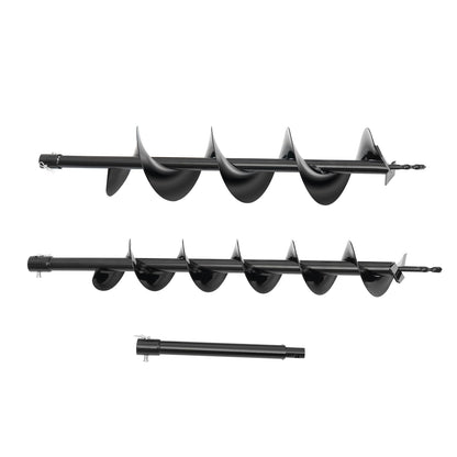 71CC 2-Stroke Gas Powered Earth Auger Post Hole Digger with 4"/6"/8" Drills, 3.13HP Hole Digging Machine Auger Spiral Drill Bit Borer Fence Ground Drill for Garden & Lawn Digging Planting Drilling