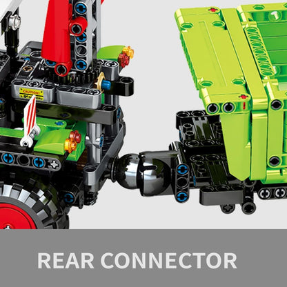 3 in 1 Harvester Agricultural Machinery Tractor Building Block Set Toys Kit for Adult, MOC Building Car Model for Boys12+ (1481pcs) Block Collectible Car Set