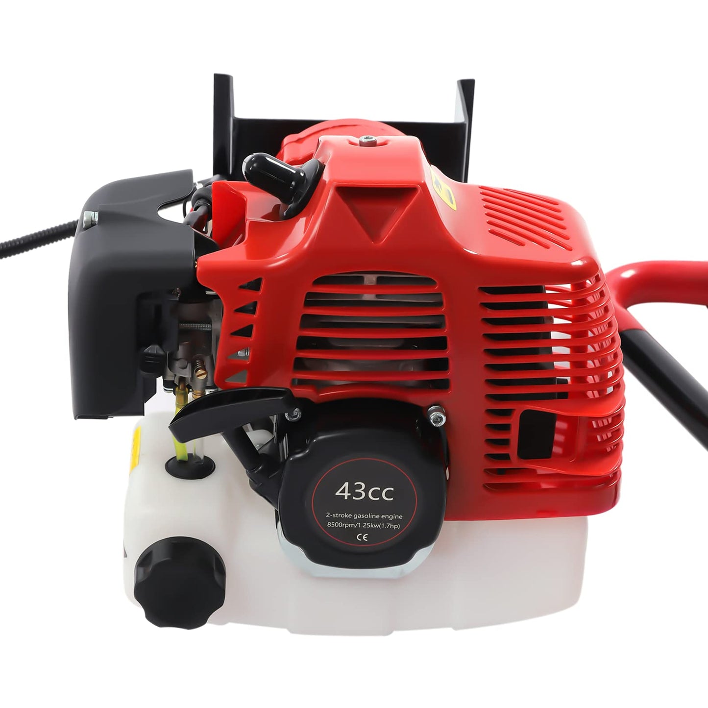 71CC 2-Stroke Gas Powered Earth Auger Post Hole Digger with 4"/6"/8" Drills, 3.13HP Hole Digging Machine Auger Spiral Drill Bit Borer Fence Ground Drill for Garden & Lawn Digging Planting Drilling