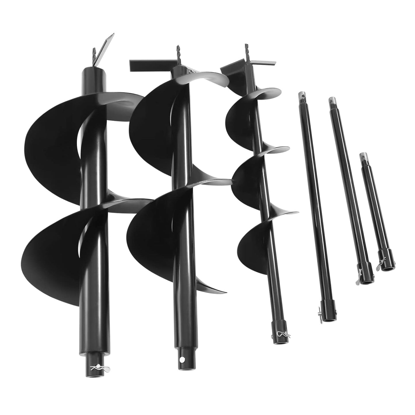 71CC 2-Stroke Gas Powered Earth Auger Post Hole Digger with 4"/6"/8" Drills, 3.13HP Hole Digging Machine Auger Spiral Drill Bit Borer Fence Ground Drill for Garden & Lawn Digging Planting Drilling
