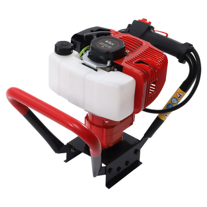 71CC 2-Stroke Gas Powered Earth Auger Post Hole Digger with 4"/6"/8" Drills, 3.13HP Hole Digging Machine Auger Spiral Drill Bit Borer Fence Ground Drill for Garden & Lawn Digging Planting Drilling