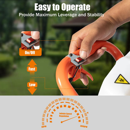 71CC 2-Stroke Gas Powered Earth Auger Post Hole Digger with 4"/6"/8" Drills, 3.13HP Hole Digging Machine Auger Spiral Drill Bit Borer Fence Ground Drill for Garden & Lawn Digging Planting Drilling