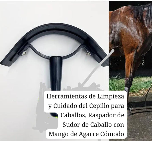 Escrapadora de sudor de caballo